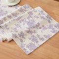 French Pastoral Farmhouse Table Runners, 13x108 Inch Purple | 100% Organic by Unknown