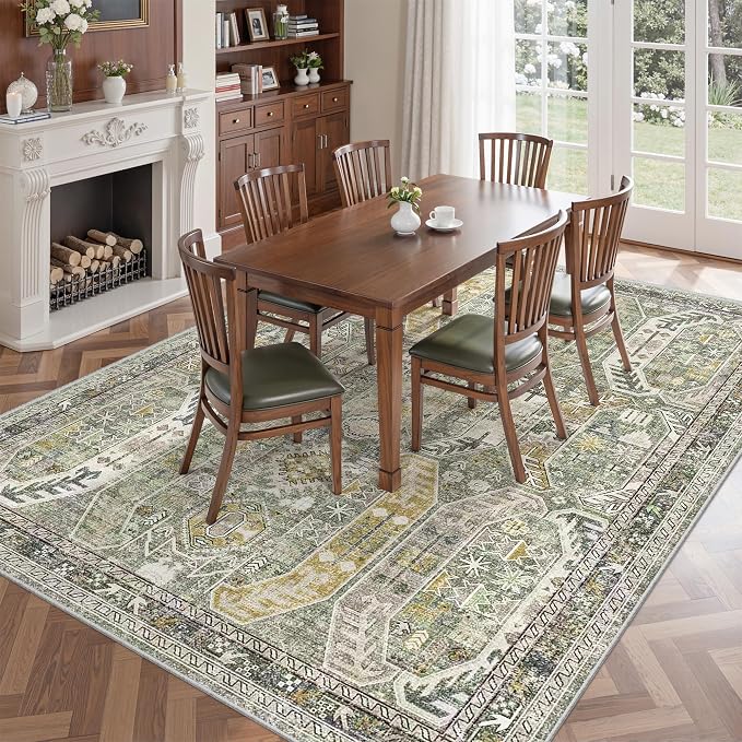 befbee 5x7 Area Rugs for Living Room, Stain Resistant Washable Rug, Non-Slip - Image 8