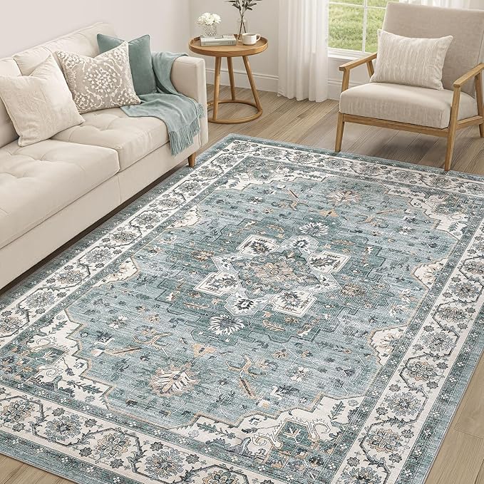 Vintage Living Room Area Rug 6x9 by COTILED