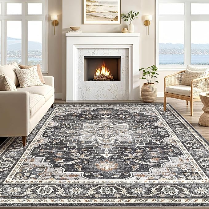Vintage Living Room Area Rug 5x7 - Image 5