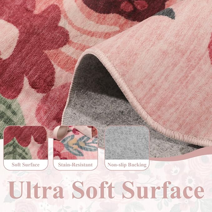 DUKINO 2x6 Runner Rug for Hallway, Washable Kitchen Rug - Image 8