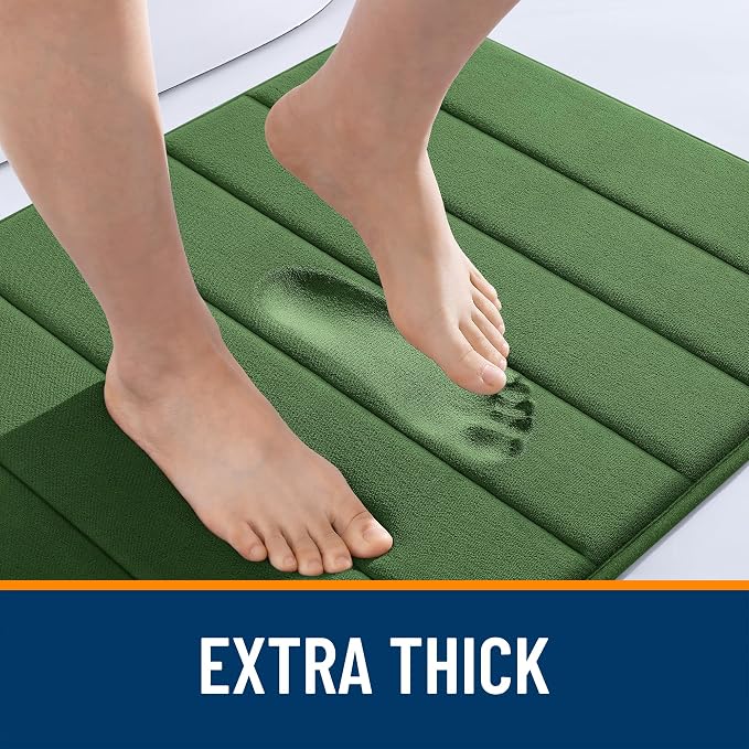 OLANLY Memory Foam Long Bathroom Rugs Runner 59x24, Super Soft Absorbent Bath - Image 6