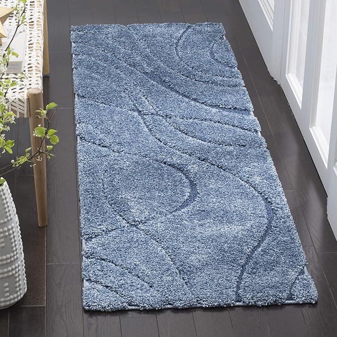 SAFAVIEH Florida Shag Collection Runner Rug - Image 2