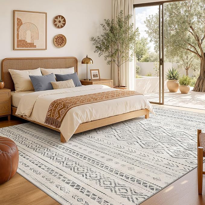 Nakagishi Area Rug Living Room Rugs: 6x9 Large Soft Machine Washable Boho - Image 6