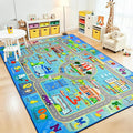 Chicrug 9x12 Car Road Area Rug for Kids Playroom Bedroom, Non Slip Low Pile by ChicrugHomeDecor
