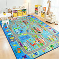 Chicrug 7x10 Car Road Area Rug for Kids Playroom Bedroom, Non Slip Low Pile by ChicrugHomeDecor