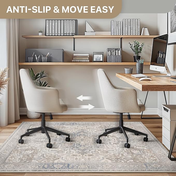 48"x60" Office Chair Mat for Hardwood Tile Floor, Under Desk Carpet Protector - Image 5