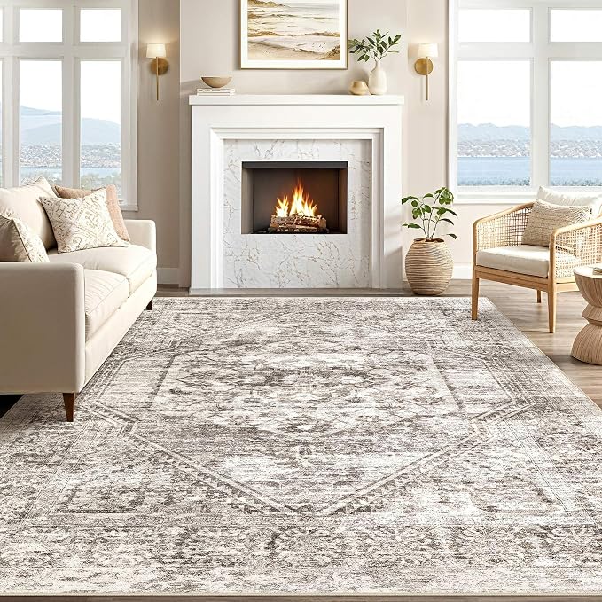 Vintage Living Room Area Rug 6x9 - Image 5