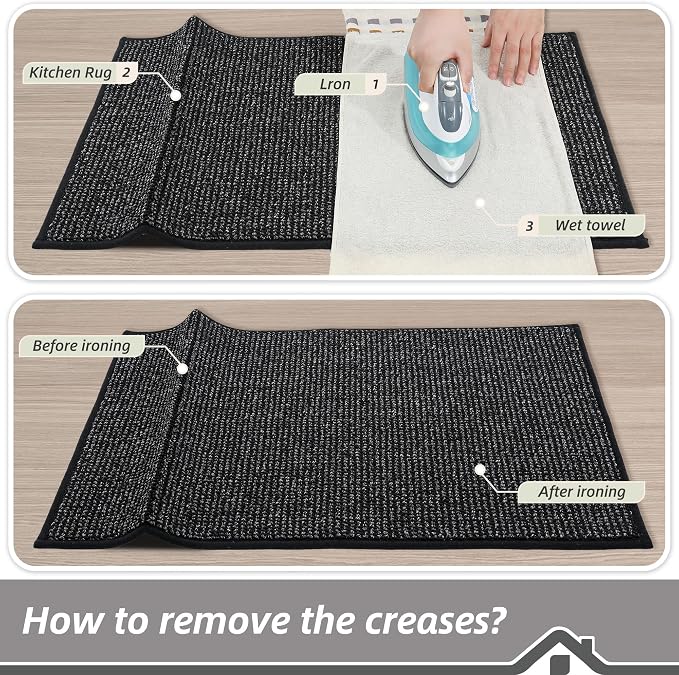 BEQHAUSE Kitchen Runner Rugs 24"x60", Non-Slip Kitchen Mats - Image 9