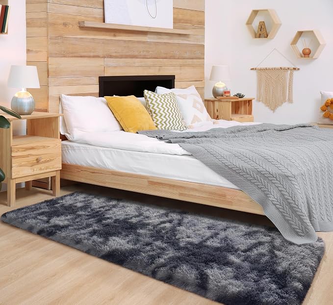 Chicrug Soft Runner Rugs for Bedroom Living Room Plush Fluffy Rug 2x8 Feet - Image 3
