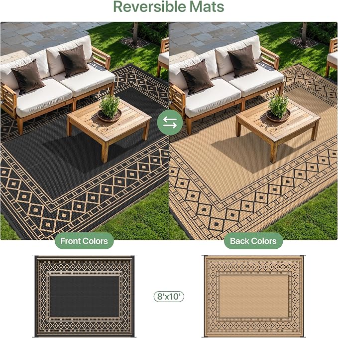 GENIMO Outdoor Rug Waterproof 8'x10' - Image 5