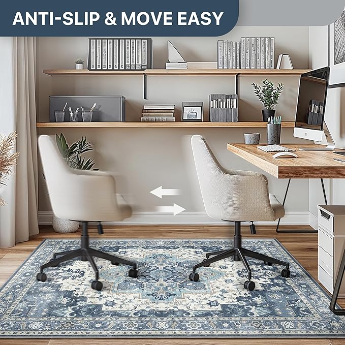 48"x72" Office Chair Mat for Hardwood Tile Floor, Under Desk Carpet Protector - Image 4