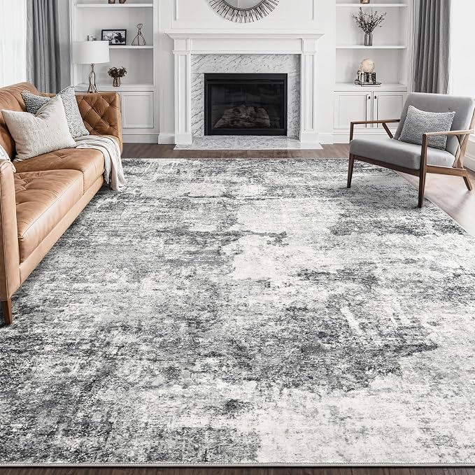 DMOYEST 8x10 Area Rug for Living Room, Washable & Non Slip Large Indoor Carpet by DMOYEST