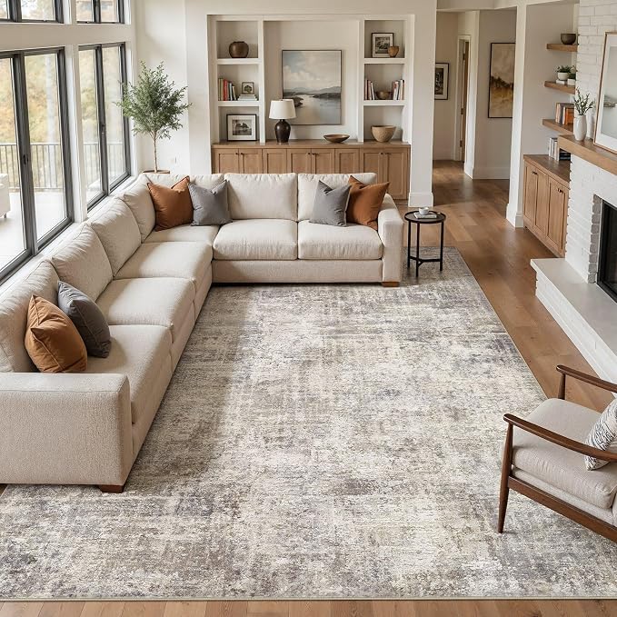 cotiled Washable 9x12 Area Rug for Living Room - Image 5