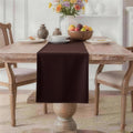 MEANMOY Brown Table Runner 108 Inches Long Waterproof Table Runners | Washable by MEANMOY