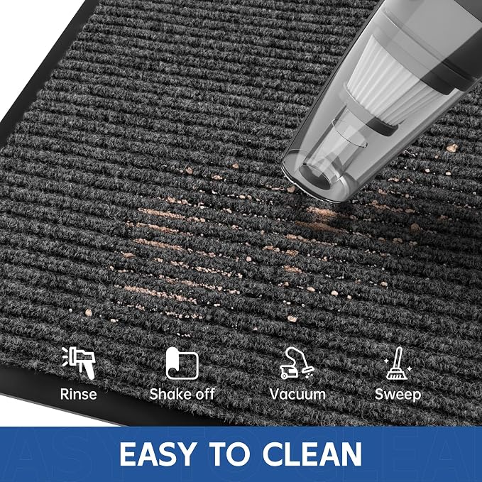 Front Door Mat, Commercial Door Mats Entrance, Low Profile Welcome Mats Non-Slip - Image 5