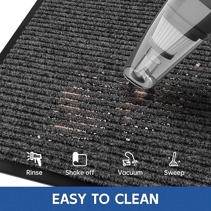 Front Door Mat, Commercial Entrance, Low Profile, Durable Rubber Backing - Image 5