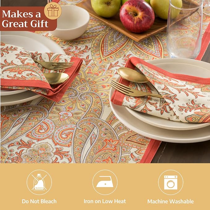 Maison d' Hermine Table Runner 100% Cotton 14.50" x 60" | Table Runners 60 - Image 5