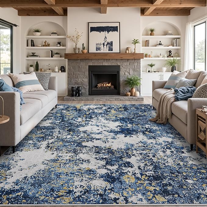 8x10 Area Rug for Living Room Bedroom: Large Washable Rug - Image 10