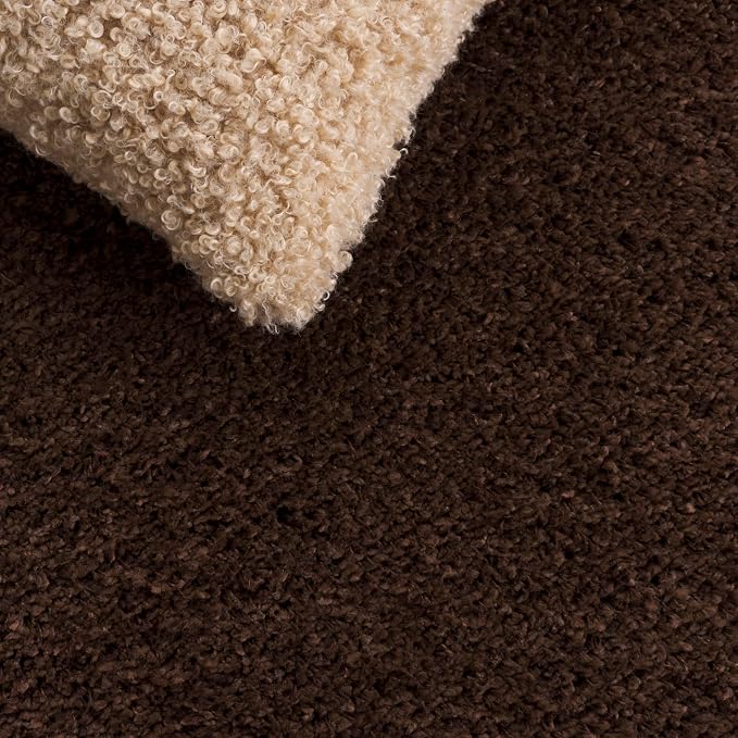 SAFAVIEH California Premium Shag Collection 6'7" x 6'7" Square Brown SG151 - Image 6