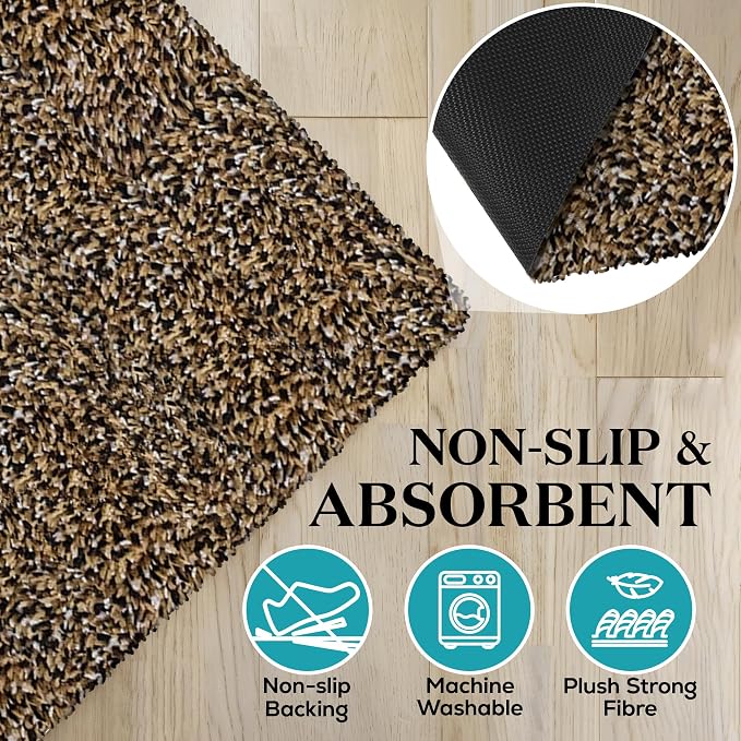 Premium Microfiber Indoor Door Mat – 36"x72" Washable Entry Mat, Waterproof - Image 4