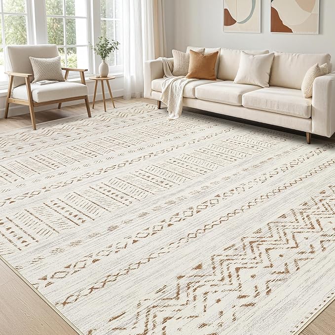 cotiled 5x7 Area Rugs Living Room Rug: Washable Boho Rugs by COTILED