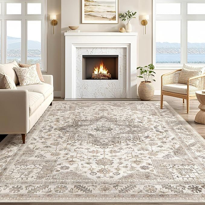 Vintage Living Room Area Rug 6x9 - Image 6