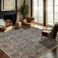 CHAMPLANT Washable Area Rug 9'x12' Retro Boho Design Non-Shedding Easy Care by CHAMPLANT