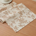 French Pastoral Farmhouse Table Runners, 13x60 Inch Brown | 100% Organic Cotton by Unknown