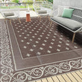Pauwer 9'x12' Reversible Outdoor Rug, Waterproof Plastic Straw Area Rug by Pauwer