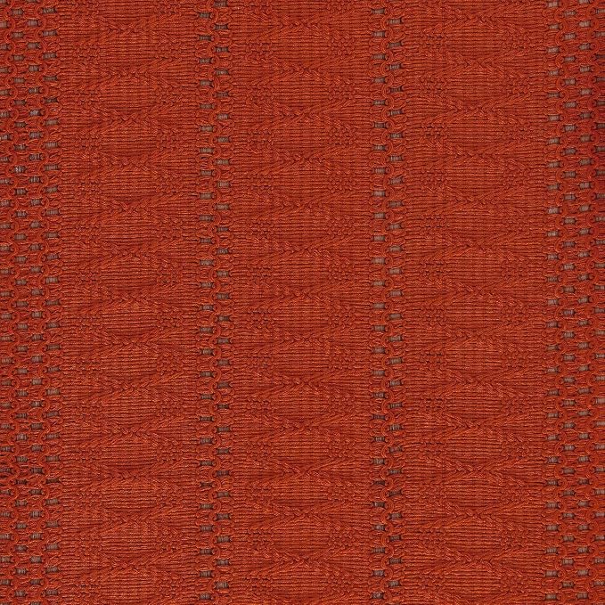 Macrame Style Boho Table Runner, 12x108 Inch Dark Orange | Woven Boho Table - Image 6