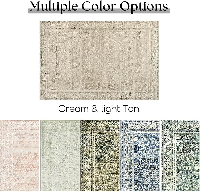 BILEEHOME Neutral Area Rugs 8x10 - Image 7