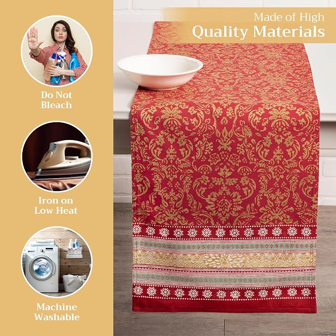 Maison d' Hermine Table Runner 100% Cotton 14.50" x 72" | Table Runners 72 - Image 3