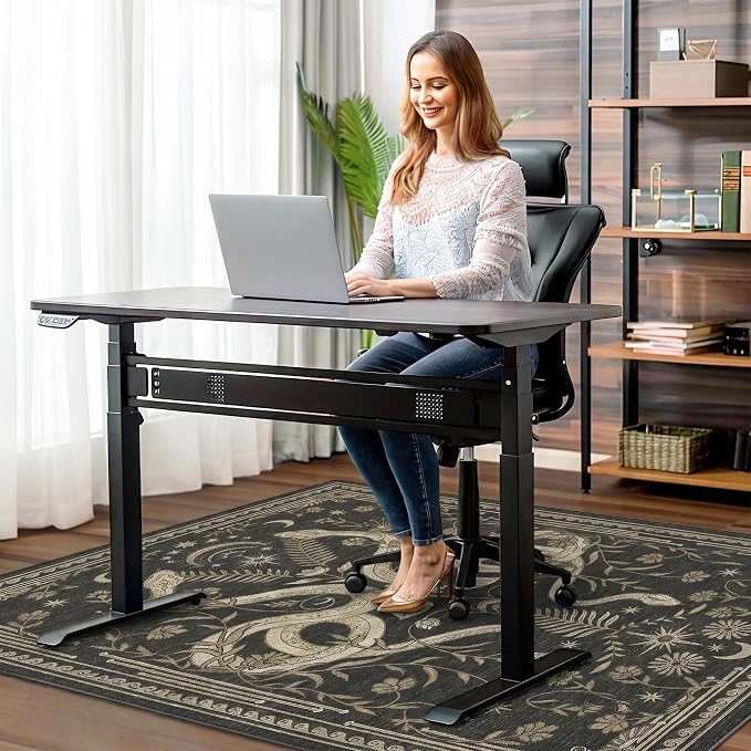 48"x60" Office Chair Mat for Hardwood Tile Floor, Under Desk Carpet Protector - Image 2