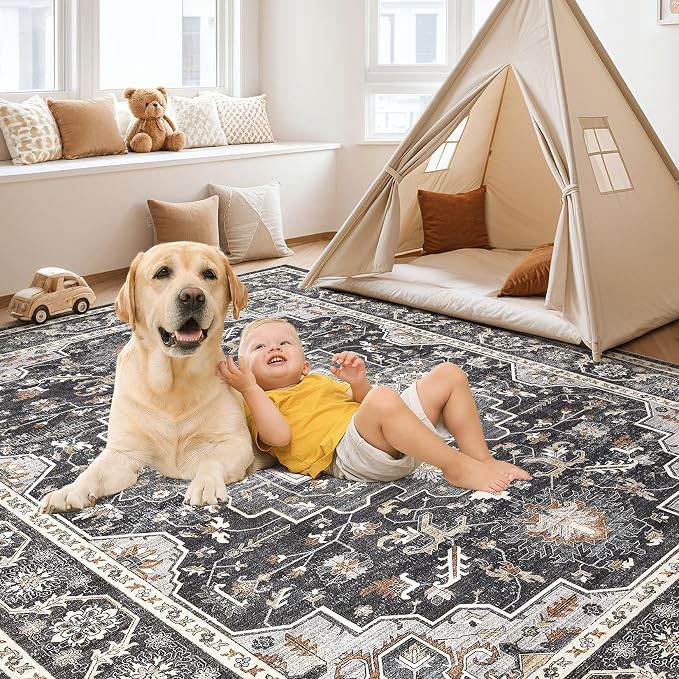 Vintage Living Room Area Rug 10x14 - Image 4