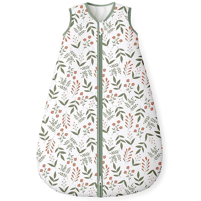 Yoofoss Baby Sleep Sack 12-18 Months, 1.5 Tog Baby Wearable Blanket with 2-Way Zipper, 100% Cotton Organic Fabric Winter Infant Sleeping Sack, Warm Soft Comfy