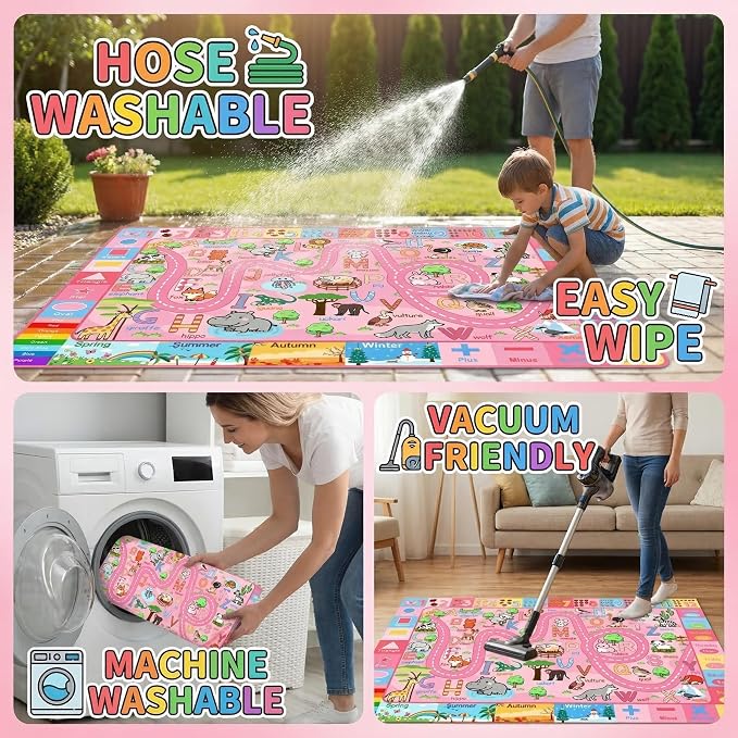 Educational ABC Alphabet Rug for Playroom Classroom Bedroom 5x7 Feet Kids - Image 6