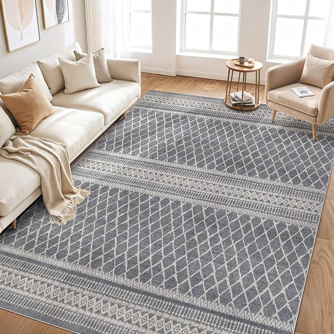 cotiled 10x12 Area Rugs Living Room Rug: Washable Boho Rugs - Image 6