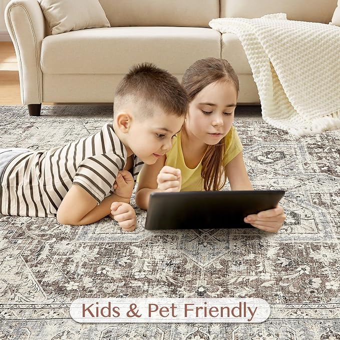 Tortania 7' Round Area Rug Living Room Rugs - Image 8