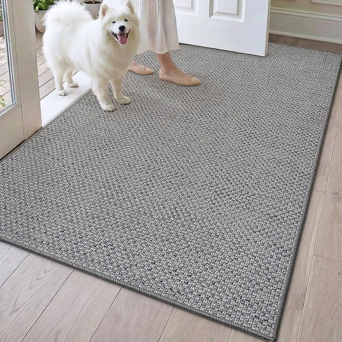 DEXI Ultra Thin Door Mat Indoor Entrance 35x56, Non Slip Rubber Backed Entryway by DEXI
