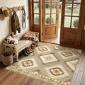 BESTSWEETIE Area Rug 6x6 Rug Machine Washable Non-Slip Low Pile Print Pattern by BESTSWEETIE