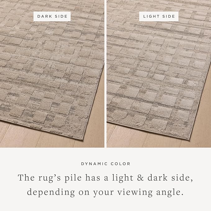 Loloi Amber Lewis Monty Collection MOT-06 Pebble/Beige 9'-2" x 13', .50" Pile - Image 4
