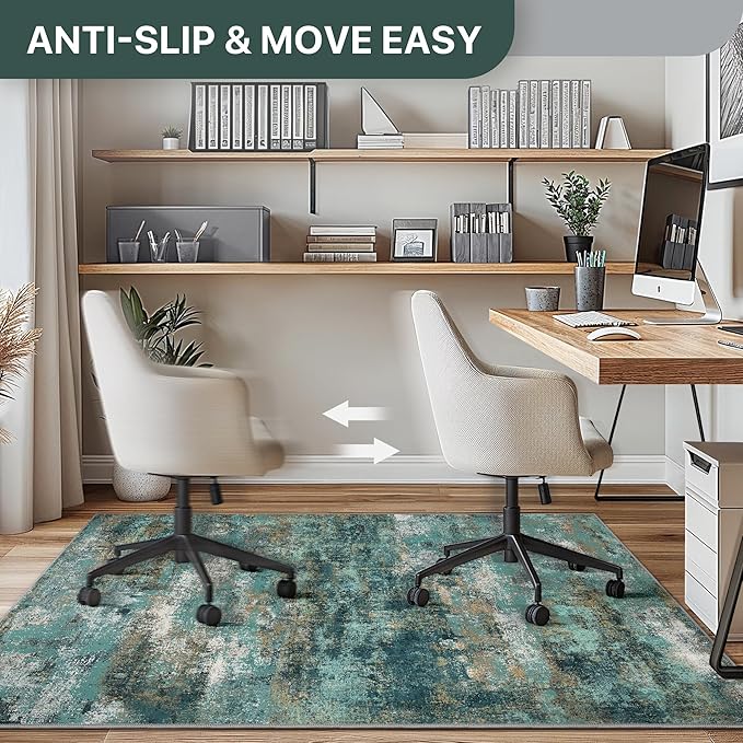 48"x60" Office Chair Mat for Hardwood Tile Floor, Under Desk Carpet Protector - Image 4