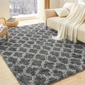 Litanika 5x8 Geometric Shag Area Rug by Litanika
