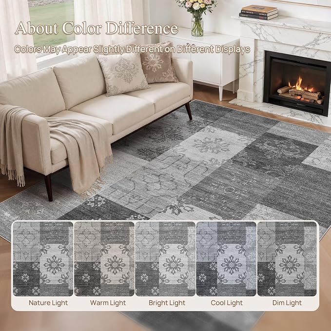 UERMEI 5x7 Area Rug for Living Room - Image 6