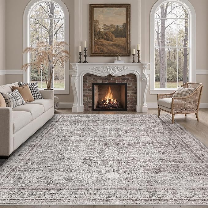 DCX Gray 5x7 Rug, Kid & Pet Friendly - Image 2