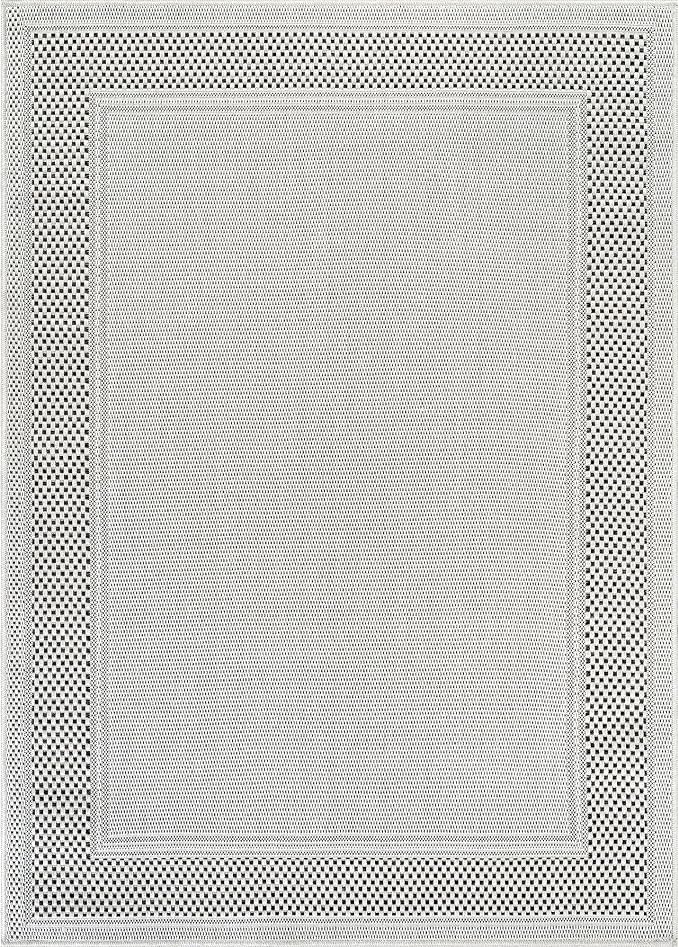 CAMILSON Easy Jute Rug 9x12, Indoor Outdoor Off-White Color Fiber Area Rugs - Image 2