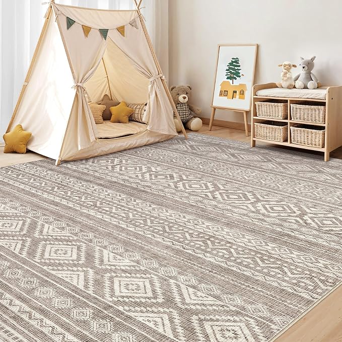 cotiled 7x10 Area Rugs Living Room Rug: Washable Boho Rugs - Image 7