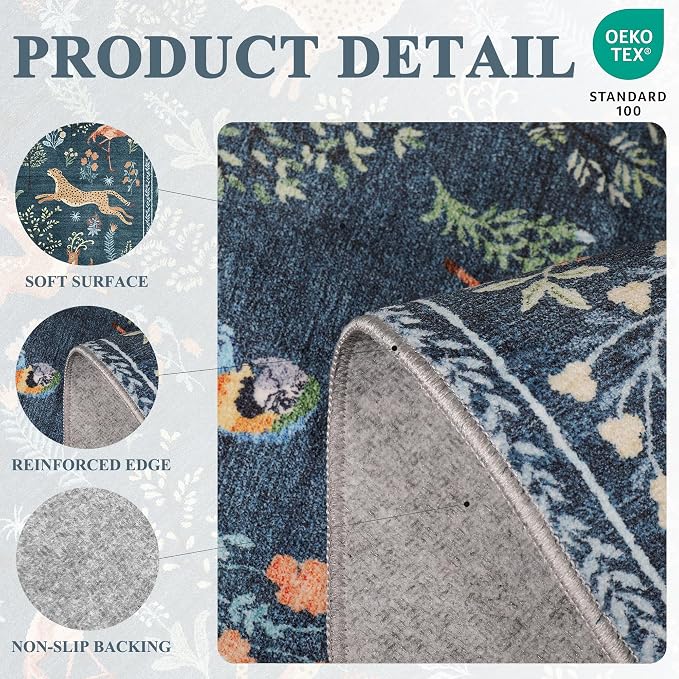 DUKINO Runner Rug, 2x8 Washable Kitchen Rugs - Image 4