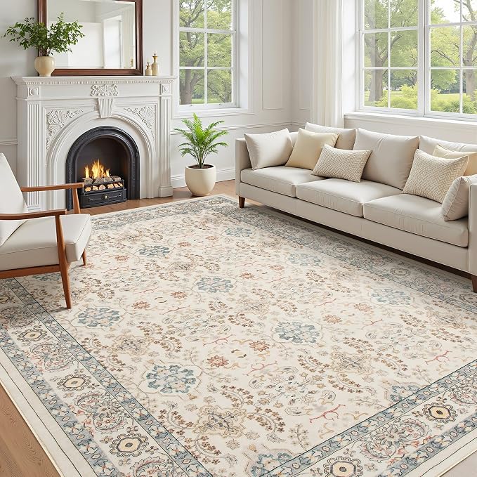 Vintage Living Room Area Rug 10x14 by COTILED